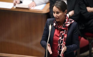 La ministre française de l'Ecologie Ségolène Royal à l'Assemblée nationale, à Paris, le 14 octobre 2014