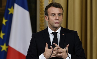 Emmanuel Macron à l'Elysée.