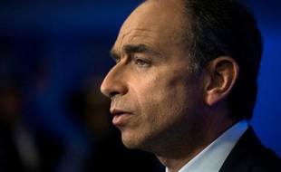 Jean-Francois Copé au siège de l'UMP le 25 mai 2014 à Paris