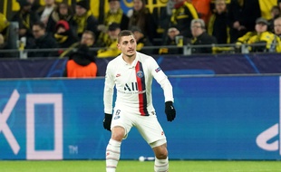 Le milieu du PSG Marco Verratti contre le Borussia Dortmund, le 19 février 2020.