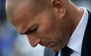L'entraîneur du Real Madrid Zinédine Zidane, le 21 février 2016 à Malaga.