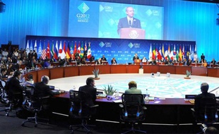 Les dirigeants du G20 réunis le 19 juin 2012 à Los Cabos, au Mexique