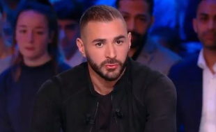 Karim Benzema sur Canal + le 12 novembre 2017.