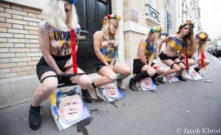 Nouvelel action des activistes féministes Femen