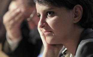 La ministre de lÉducation Najat Vallaud-Belkacem à Ajaccio, le 17 février 2015