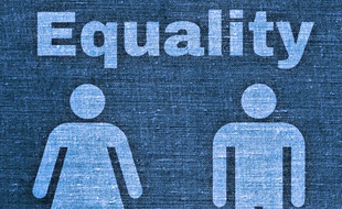 Illustration de l'égalité homme/femme.