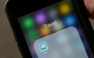 L'application de navigation Waze (illustration).