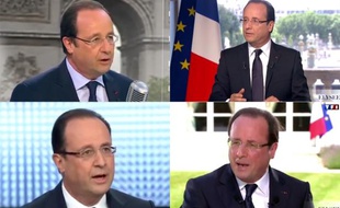 François Hollande martèle le même message lorsque les médias l'interrogent directement.