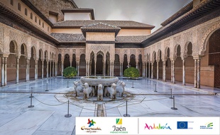 Patrimoine mondial, l'ensemble de l'Alhambra et du Generalife est le monument le plus emblématique et visité de Grenade