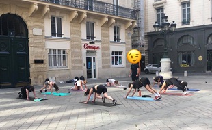 Un cours de sport dans le 2e arrondissement.