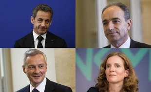 Nicolas Sarkozy, Jean-François Copé, Bruno Le Maire, Nathalie Kosciusko-Morizet.