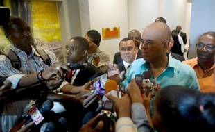Le président haïtien Michel Martelly à Port-au-Prince, le 17 décembre 2014