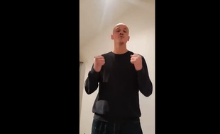 Christophe Dettinger a enregistré une vidéo pour expliquer son geste, le 7 janvier 2019.
