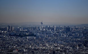 La ville de Paris sous un nuage de pollution le 6 août 2018.