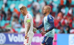 Simon Kjaer et Kasper Schmeichel, cadres de la défense danoise.
