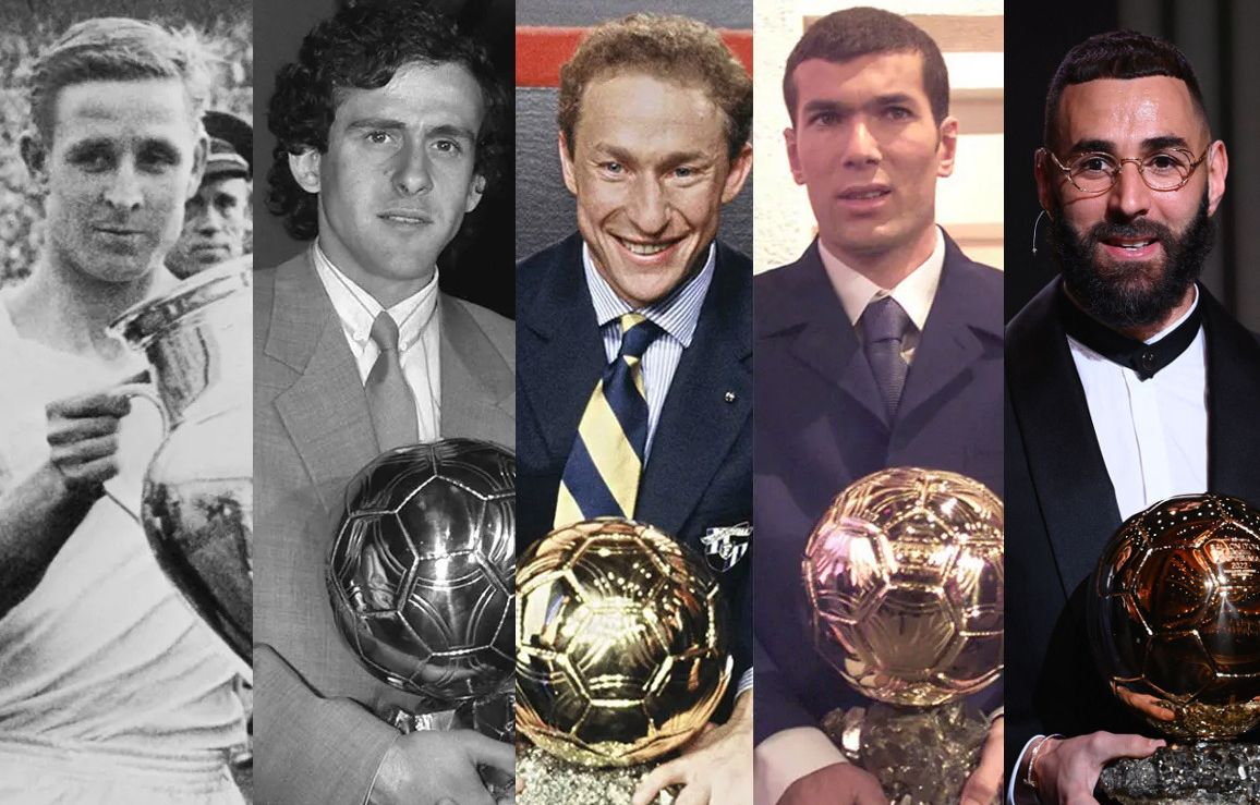 En images Kopa, Platini, Papin, Zidane et maintenant Benzema… les