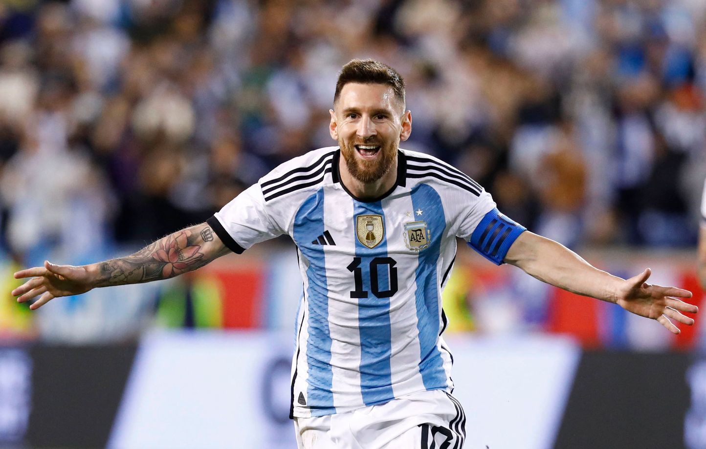 Lionel Messi, du bleu au rose.