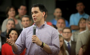 Le gouverneur du Wisconsin Scott Walker, le 12 juillet 2015.