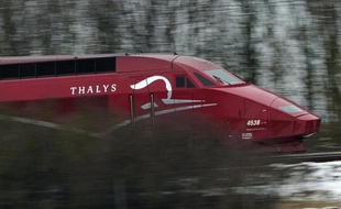 Un train Thalys, le 7 mars 2012 dans le nord de la France