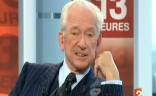 Capture d'écran de Jean-Paul Guerlain lors de son passage sur France 2, le 15 octobre 2010