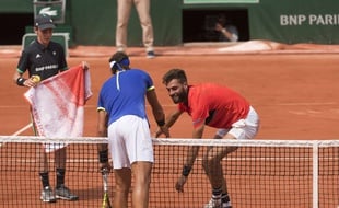 Nadal et Paire, en pleine scène de fair-play