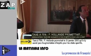 Capture d'écran du zap actu du 7 novembre 2013.