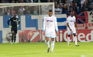 Dimitri Payet lors du match de Ligue des champions entre l'OM et Naples le 22 octobre 2013.