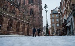 Il a aussi neigé cette semaine à Strasbourg.