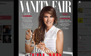 Capture d'écran de la couverture du numéro de février du magazine «Vanity Fair» au Mexique.