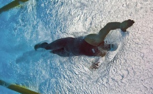 Le nageur brésilien Cesar Cielo, lors des demi-finales du 50m des championnats du monde de Rome, le 31 juillet 2009.