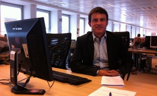 Manuel Valls, le 28 juillet 2011 dans les locaux de 20 Minutes