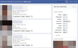 La fonction Graph Search de Facebook permet d'effectuer des requêtes potentiellement sensibles.