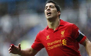 L'attaquant de Liverpool Luis Suarez lors d'un match contre Reading le 13 avril 2013.