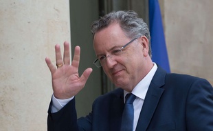Richard Ferrand, ancien ministre de la Cohésion des territoires, le 18 mai 2017 à l'Elysée.