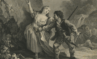 Une gravure d'époque représentant le violeur en série Blaise Ferrage.