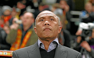 Antoine Kombouaré, l'entraîneur de Lens, ne veut pas s'emballer.
