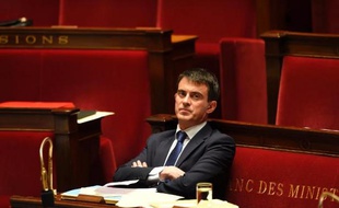 Le Premier ministre Manuel Valls à l'Assemblée nationale le 29 avril 2014 à Paris