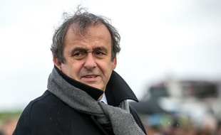 Michel Platini lors d'une commémoration à Comines-Warneton, le 11 décembre 2014.