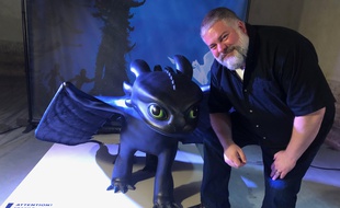 Dean De Blois et son copain Krokmou au Festival d'Annecy
