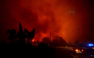 Incendie en Haute Corse sur la commune de Biguglia.