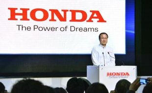 Le PDG de Honda, Takanobu Ito lors d'une conférence de presse, le 7 février 2014 à Tokyo