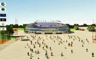 La ville de Gonesse a présenté vendredi un film en 3D, où elle esquisse ses projets pour le stade de Roland Garros.