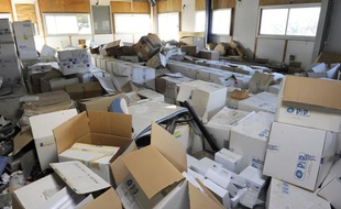 Les locaux désaffectés de la société Poly Implant Prothese (PIP), le 30 décembre 2011, à La Seyne-sur-Mer (Var).