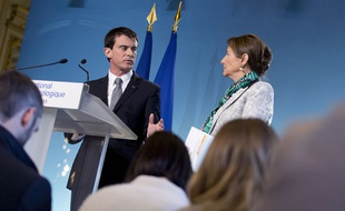 Manuel Valls et Ségolène Royal le 4 février 2015.