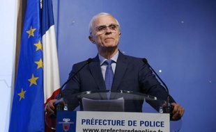 Le préfet de police de Paris, Bernard Boucault, lors d'une conférence de presse, à Paris, le 16 mars 2014