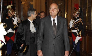 Jacques Chirac, le 6 janvier 2011, à la Cour des Comptes à Paris.