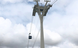 Les cabines du téléphérique toulousain ont fonctionné pour la première fois ce 28 juillet 2021.