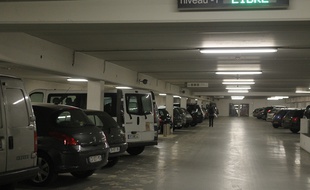 Un parking sous terrain. (Illustration)