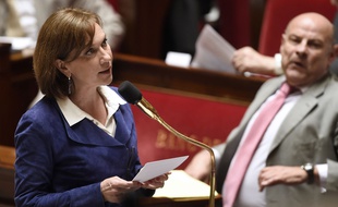 La secrétaire d'Etat à la Famille Laurence Rossignol à l'Assemblée nationale le 12 mai 2015.