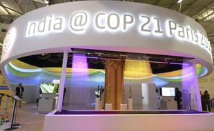 Un centre d'informations sur l'Inde à la COP21 au Bourget le 30 novembre 2015